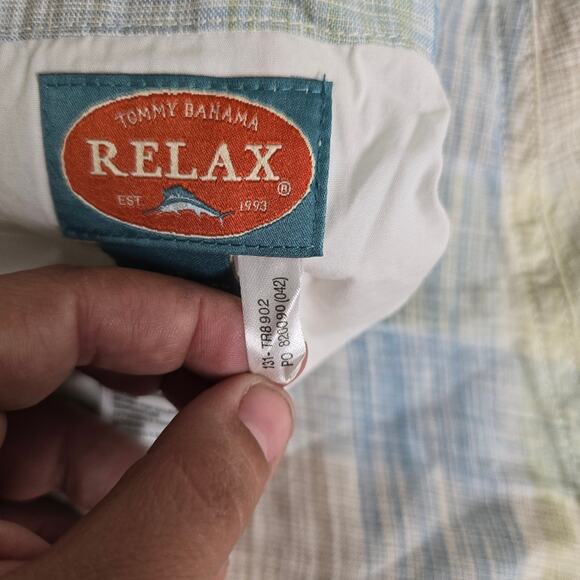 Tommy Bahama Relax Reversible Linen Shorts Size 36 – Plaid, Coastal Prep, 2-in-1 - Picture 13 of 16